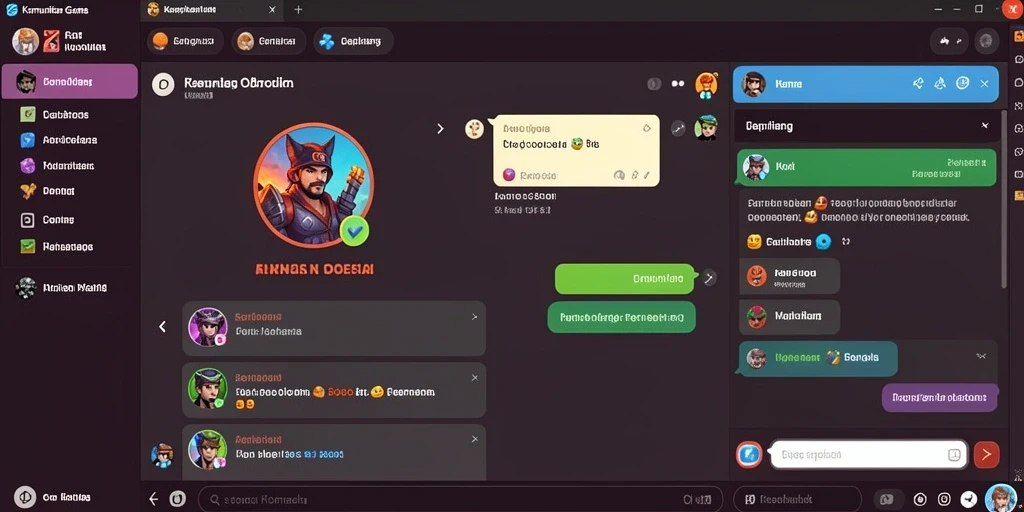 Menunjukkan interaksi multiplayer yang seru.