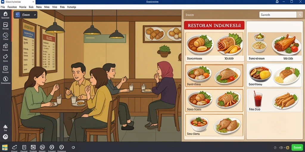 Cuplikan dari level menantang yang penuh rintangan.