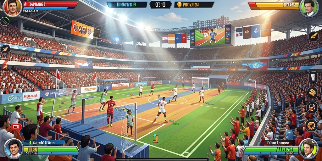 Fitur multiplayer yang memungkinkan bermain dengan teman.