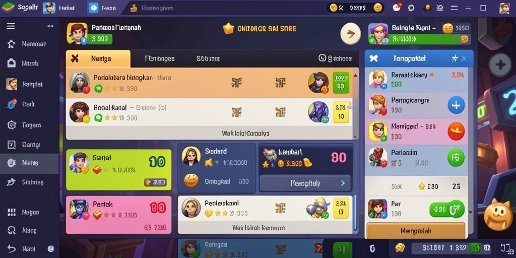 Fitur komunitas untuk berinteraksi dengan pemain lain.