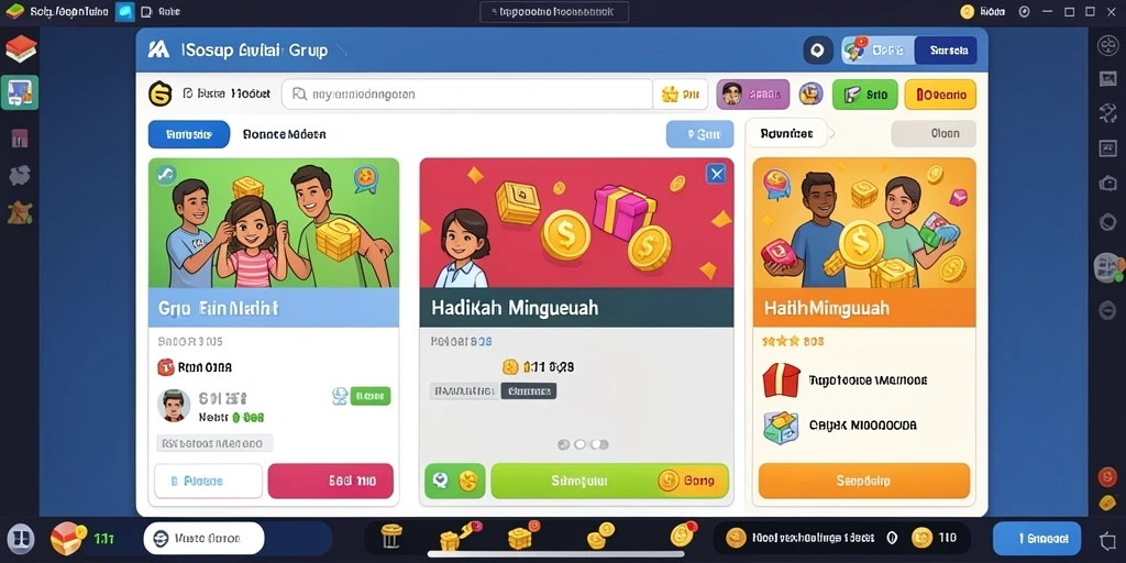 Tangkapan layar karakter unik yang bisa dipilih.