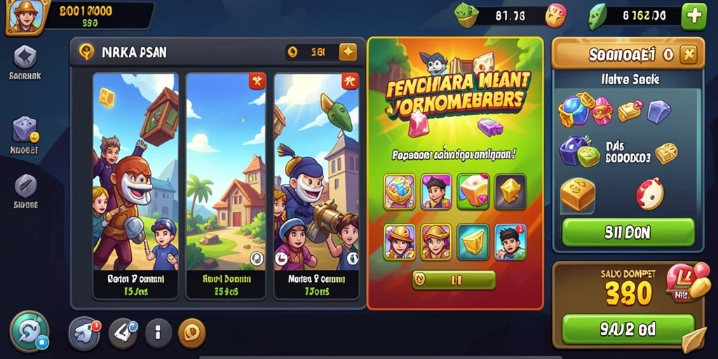 Mode multiplayer yang memungkinkan bersaing dengan teman.